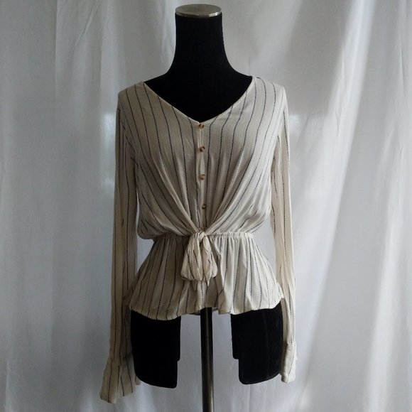 Women's EM Nautical Blouse Size M - Picture 1 of 4